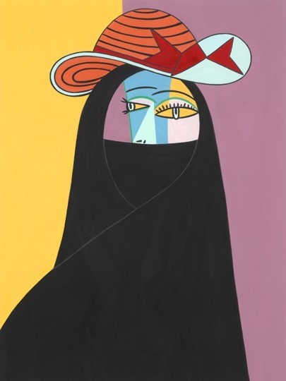 Abaya Picasso-Gouache on Paper